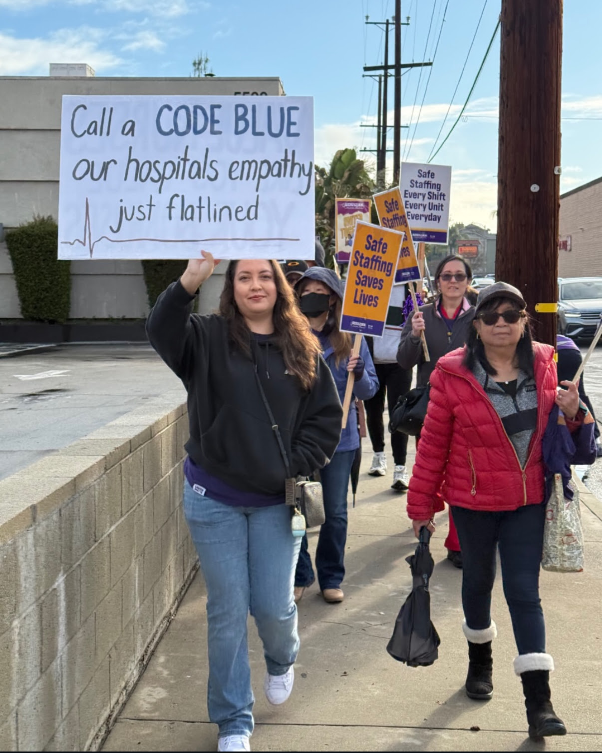 Nurses at Providence Saint Joseph Medical Center Strike to Address ...